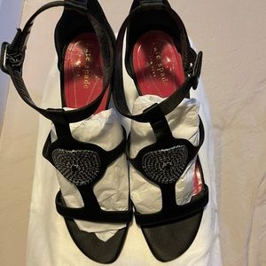 Kate spade black satin Dress shoe